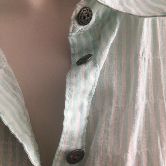 Free People Mixed Media Blouse NWT - Picture 7 of 16